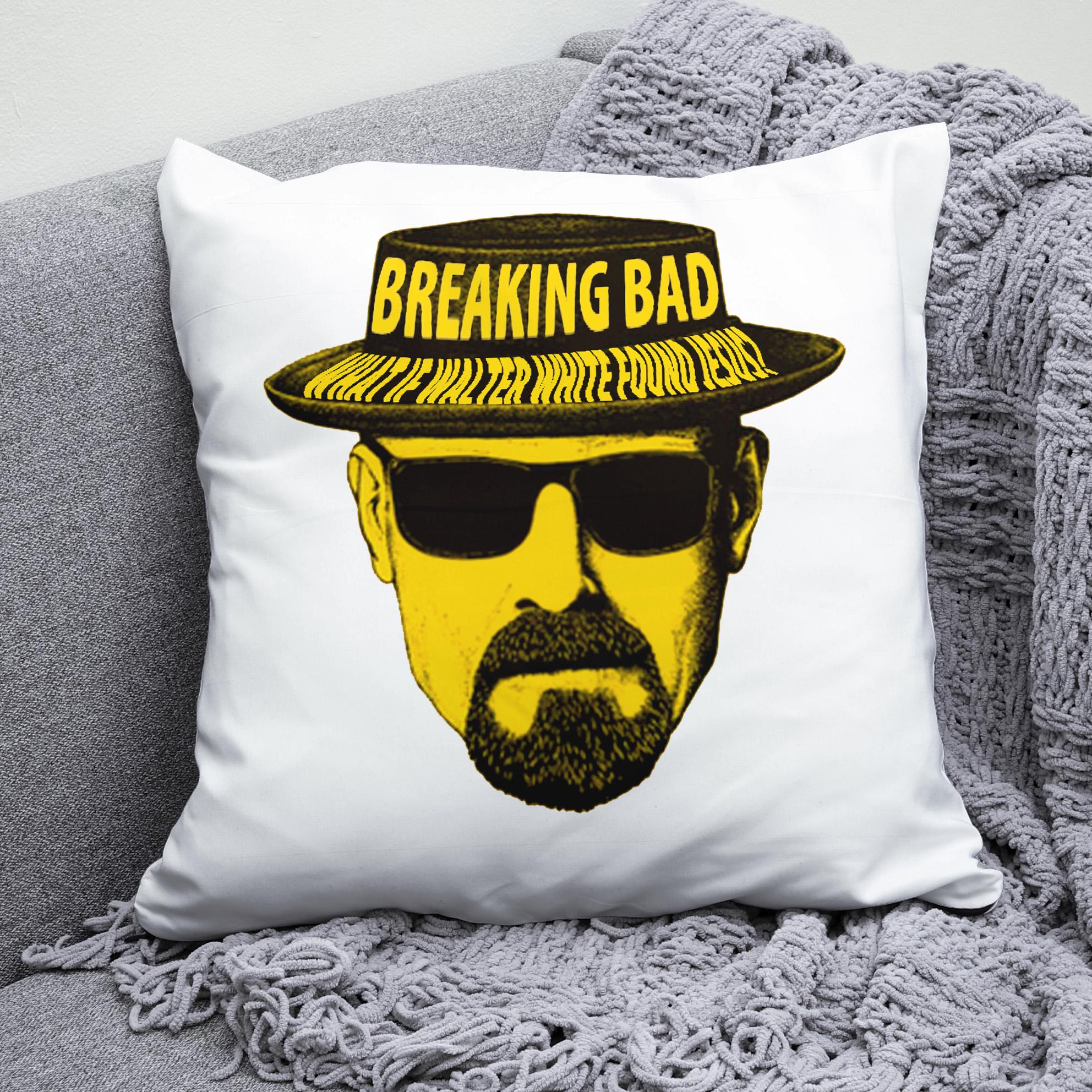 Плюшевая подушка квадрат с принтом Breaking Bad