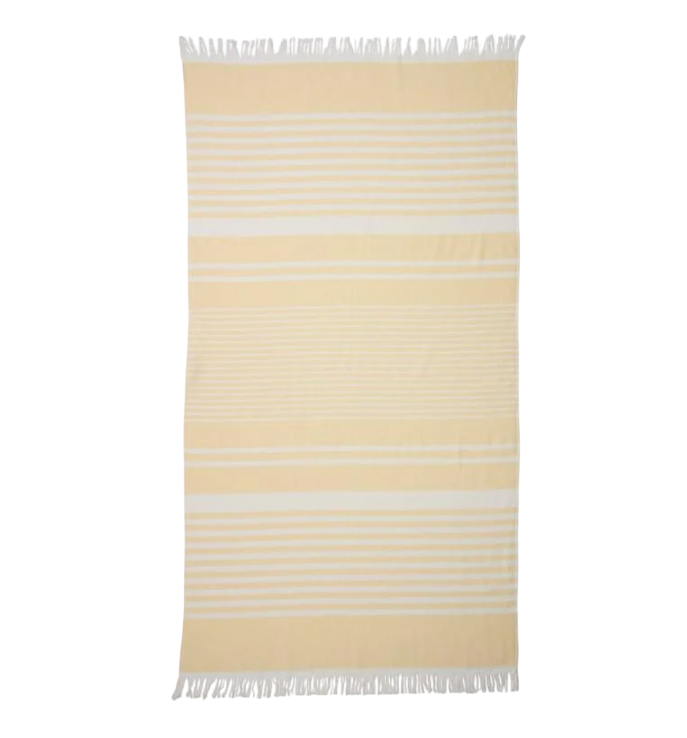 Рушник пляжний бавовняний 80x160 см Жовтий (898ff7a6)