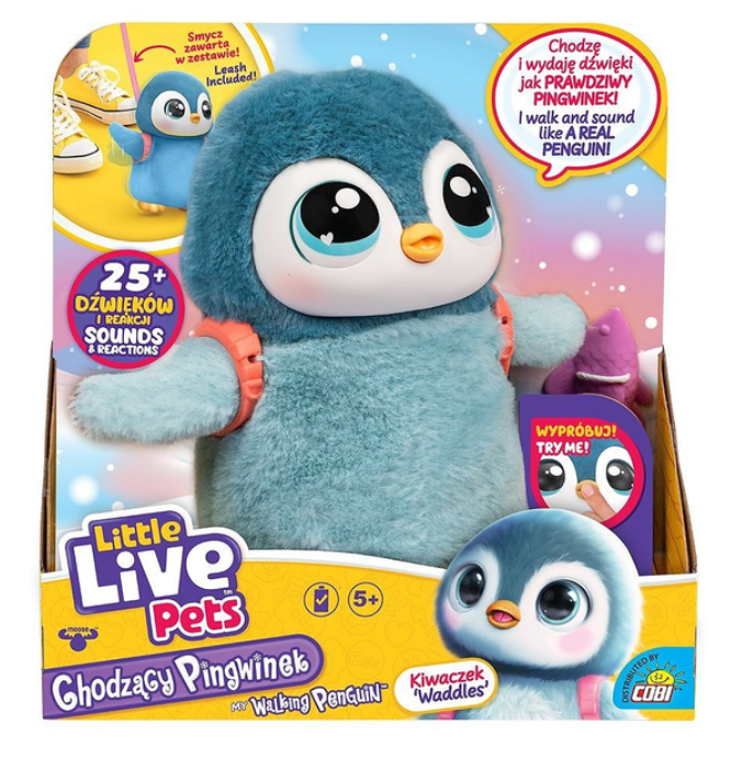 Інтерактивна іграшка м'яка Little Live Pets Пінгвін що ходить