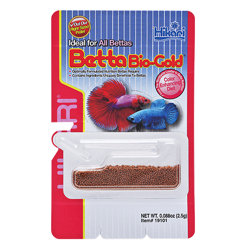 Корм спеціальний Hikari Tropical Betta Bio-Gold для рибок-півників 3,5+ см гранули ~1,1 мм плаваючий 2,5 г (19101)