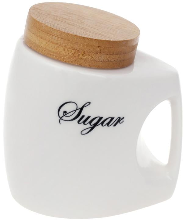 Банка фарфоровая Nouvelle Home Sugar 1 л с бамбуковой крышкой (BD-945-387)