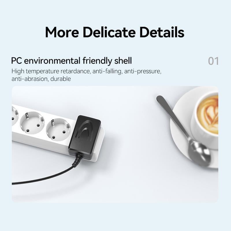 Блок питания Vention DC 3,5 мм х 1.35 мм 5W 5В/1А AC-DC Черный (TPQ-236A050100VW01) - фото 10