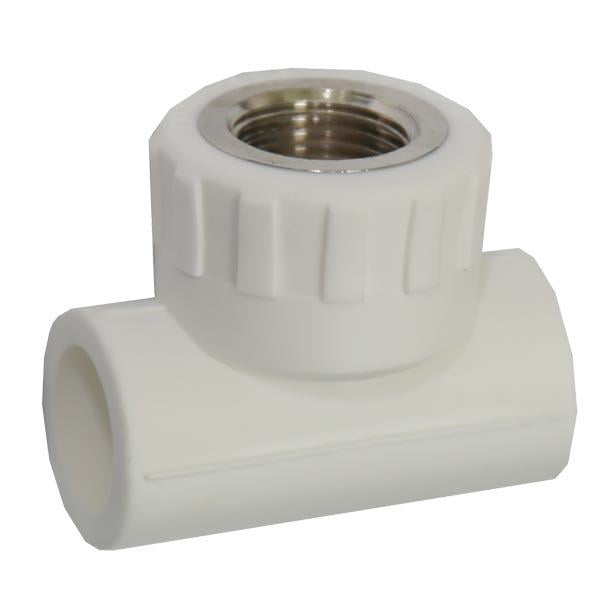 Тройник SANTAN 25х3/4"х25 с внутренней резьбой Белый (115433)