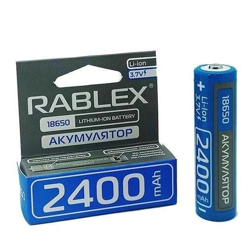 Акумулятор Rablex 18650 із захистом 3,7 V 2400 mAh