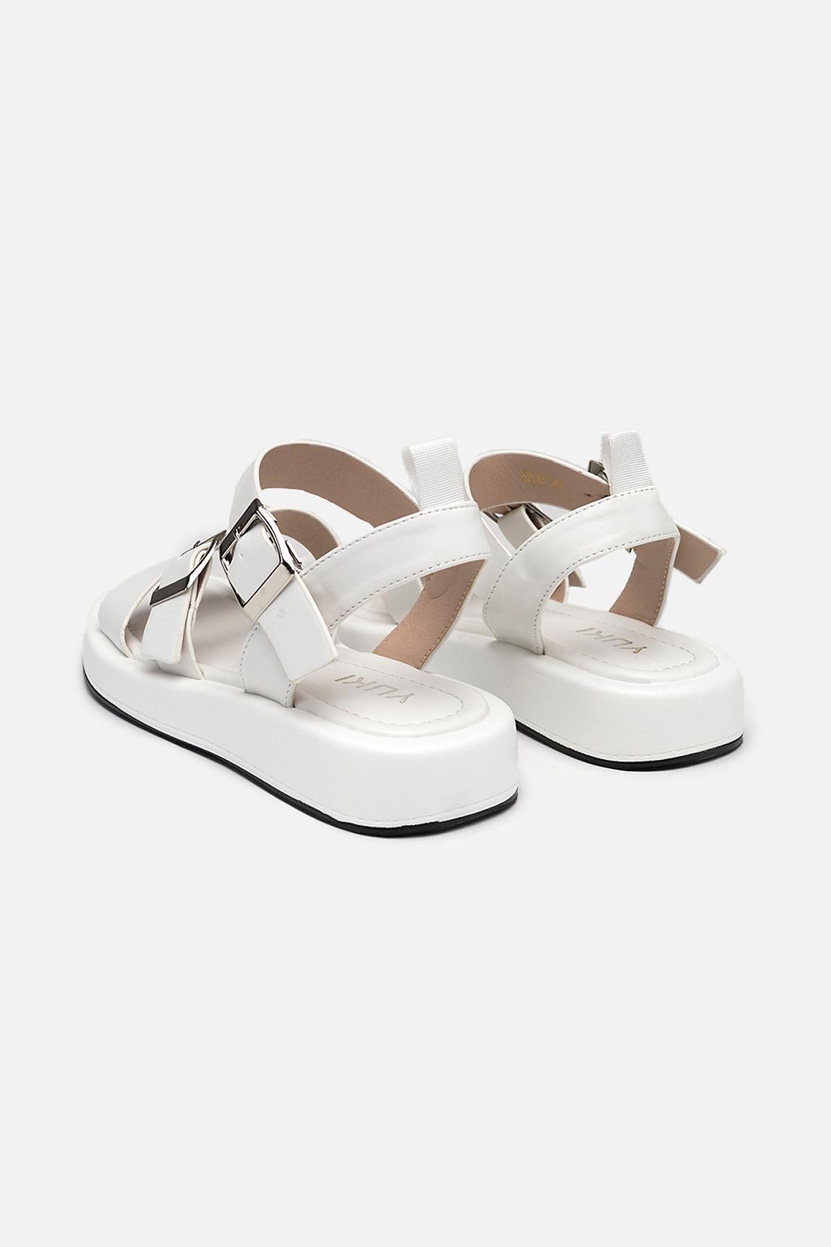 Босоніжки жіночі р. 41 Білий (SKT000956164) - фото 4