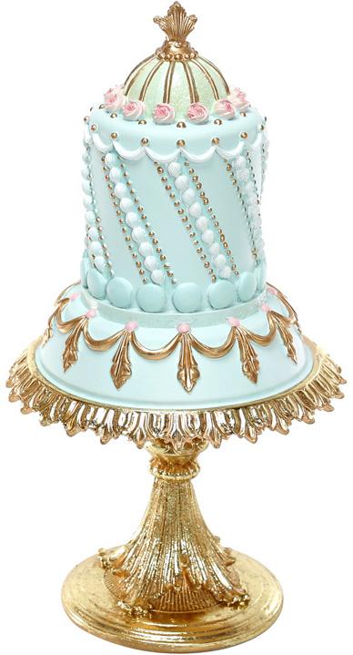 Декоративная фигура Торт на подставке 33 см полистоун (BD-838-393)