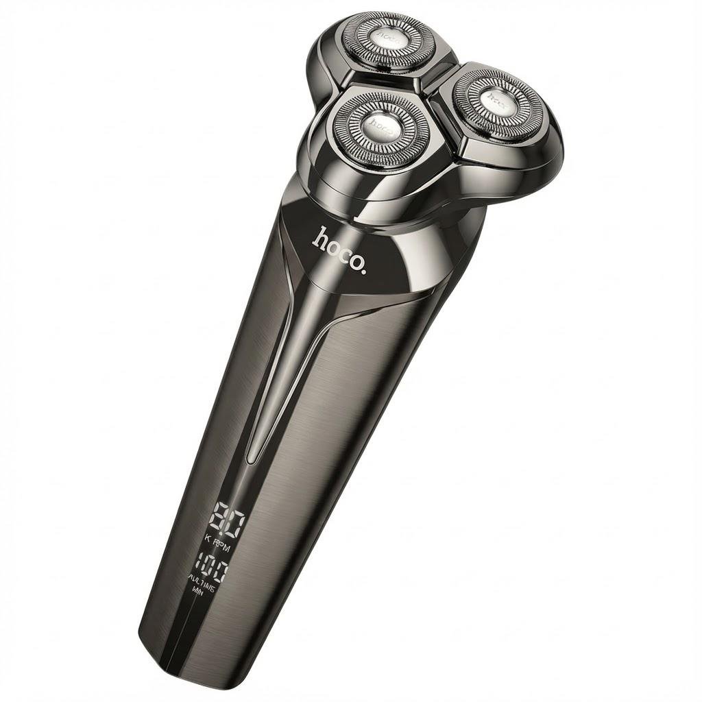 Електробритва Hoco HP39 з трьома плаваючими головками/LED-дисплеєм і 60 хв автономної роботи Електробритва Hoco HP39 з трьома плаваючими головками/LED-дисплеєм і 60 хв автономної роботи