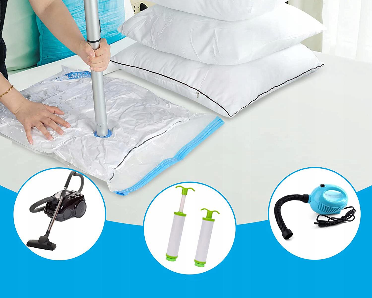 Набор вакуумных пакетов с ручным насосом 14 шт. (2186) - фото 5