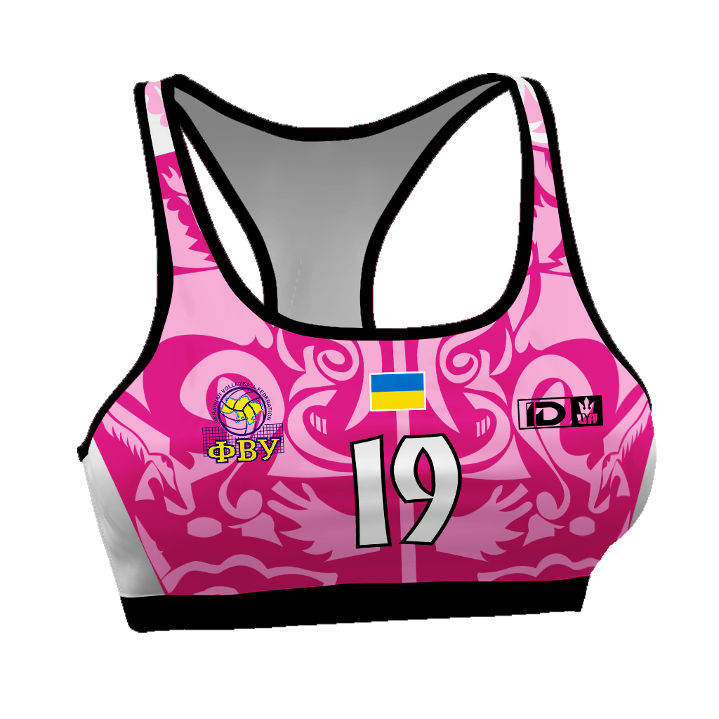 Топ для пляжного волейболу S Рожево-Білий (15242801)