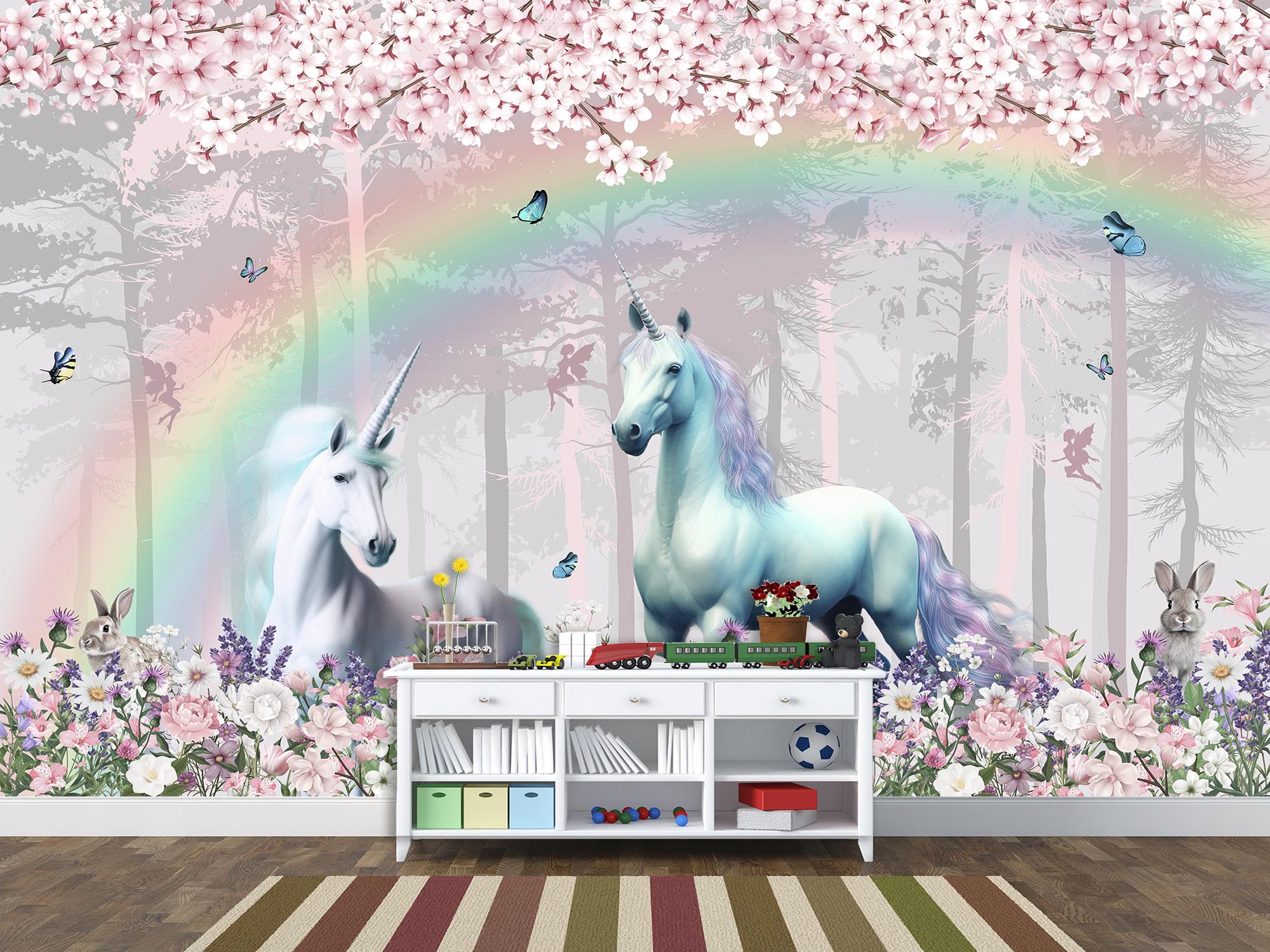 Фотошпалери флізелінові Upstream Єдинороги у зачарованому лісі 315х210 см (S5KID-057/5) - фото 6 Фотошпалери флізелінові Upstream Єдинороги у зачарованому лісі 315х210 см (S5KID-057/5) - фото 6