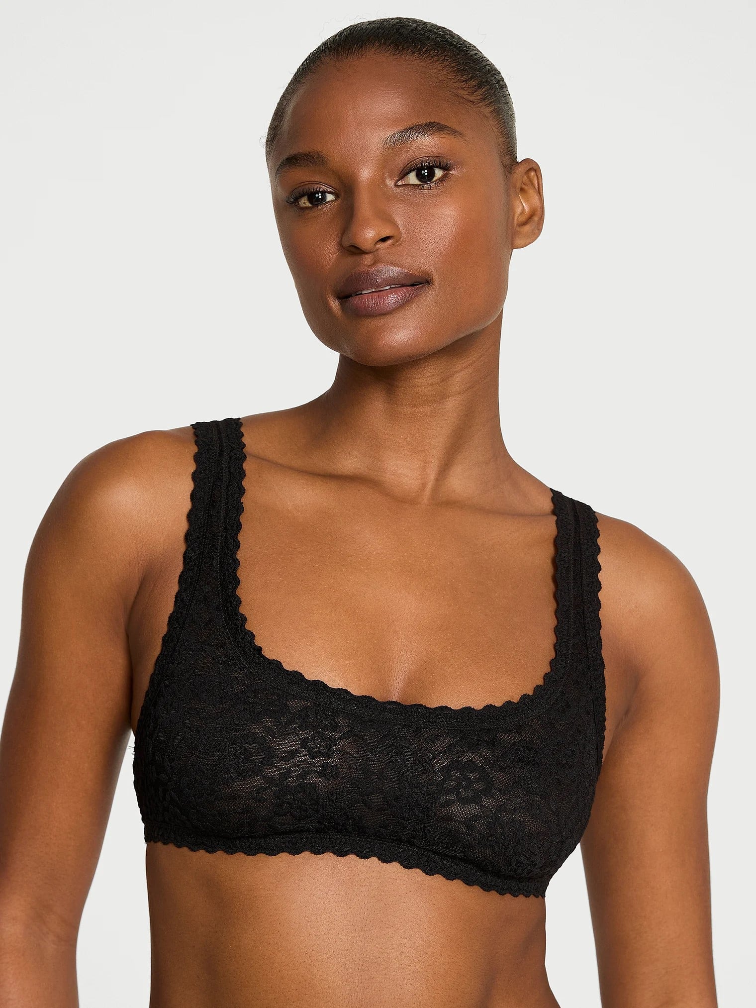 Бралет кружевной женский Victoria's Secret QB489 L Черный (39077806)