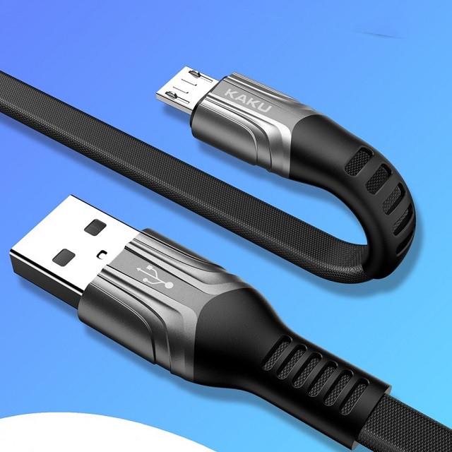 Плоский кабель Kaku KSC-278 USB-Micro USB 1.2 м Red (1249977149) - фото 3