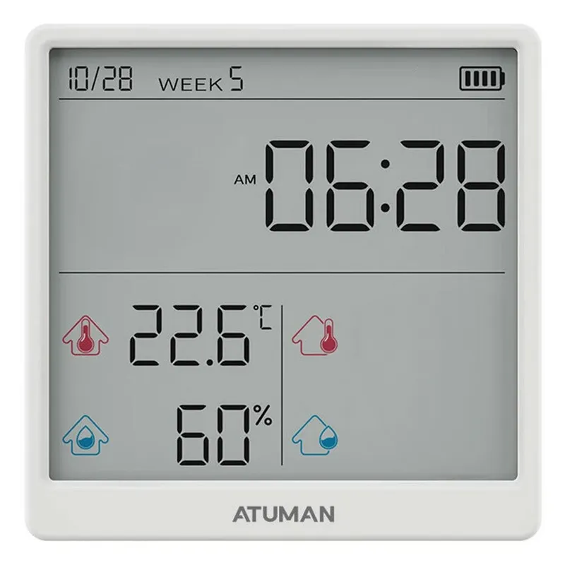 Датчик температуры и влажности Duka ATuMan TH3 White