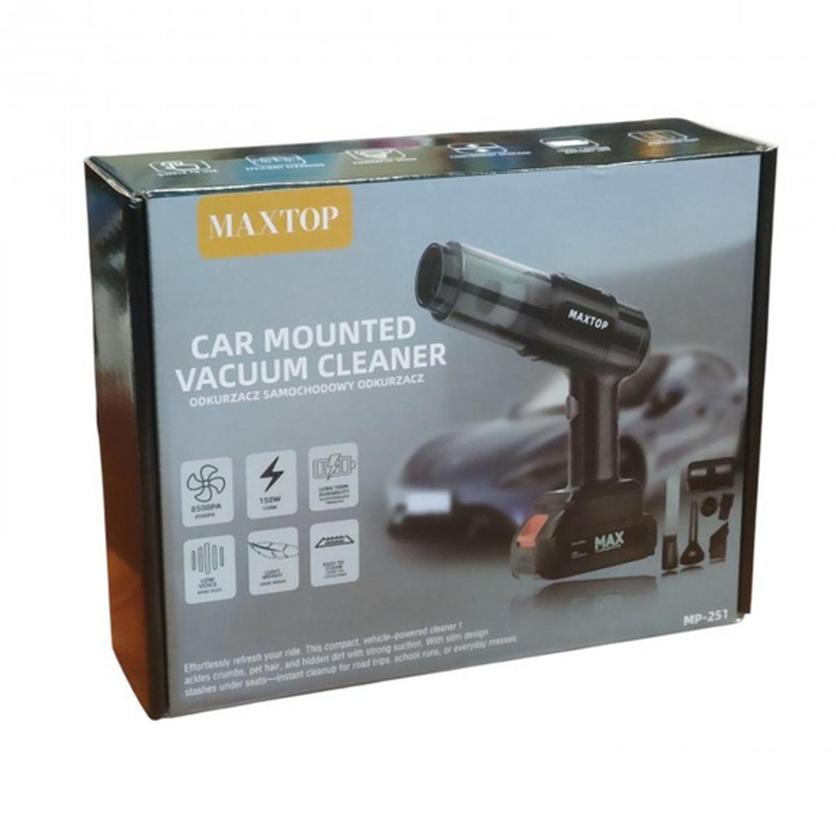 Пылесос вакуумный Maxtop MP-251 Car Mounted Vacuum Cleaner 150W Li-Ion 24Wh 21V Пылесборник 0,18 л Black (110617) - фото 2 Пылесос вакуумный Maxtop MP-251 Car Mounted Vacuum Cleaner 150W Li-Ion 24Wh 21V Пылесборник 0,18 л Black (110617) - фото 2