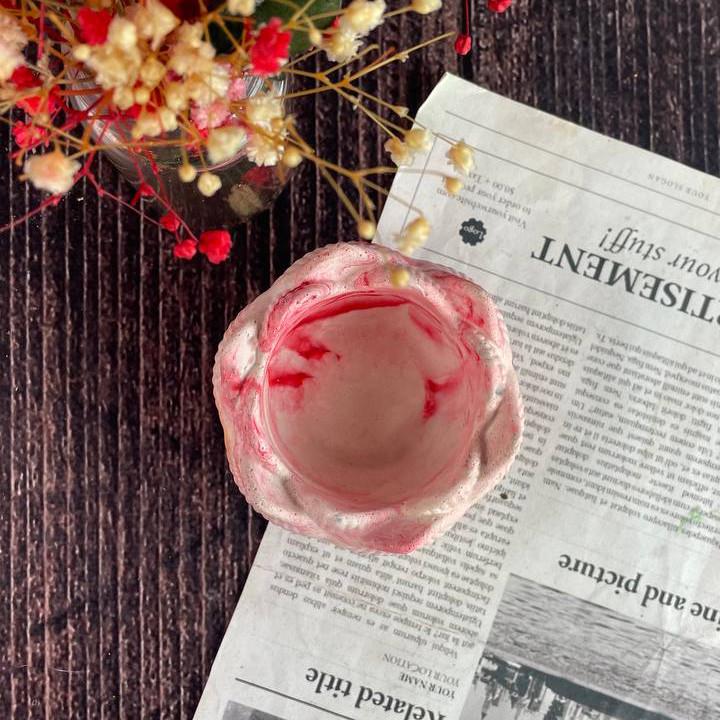 Підсвічник гіпсовий Лотос Мармур (691_7-352) - фото 2