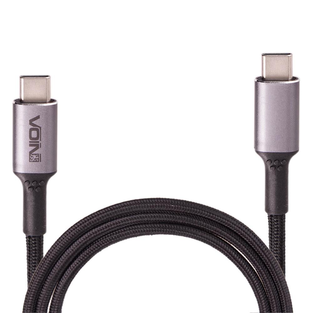 Кабель Voin Type C-Type C 5А/20V/QC4.0/PD швидка зарядка/передача даних 1 м Black (VP-3501C BK)