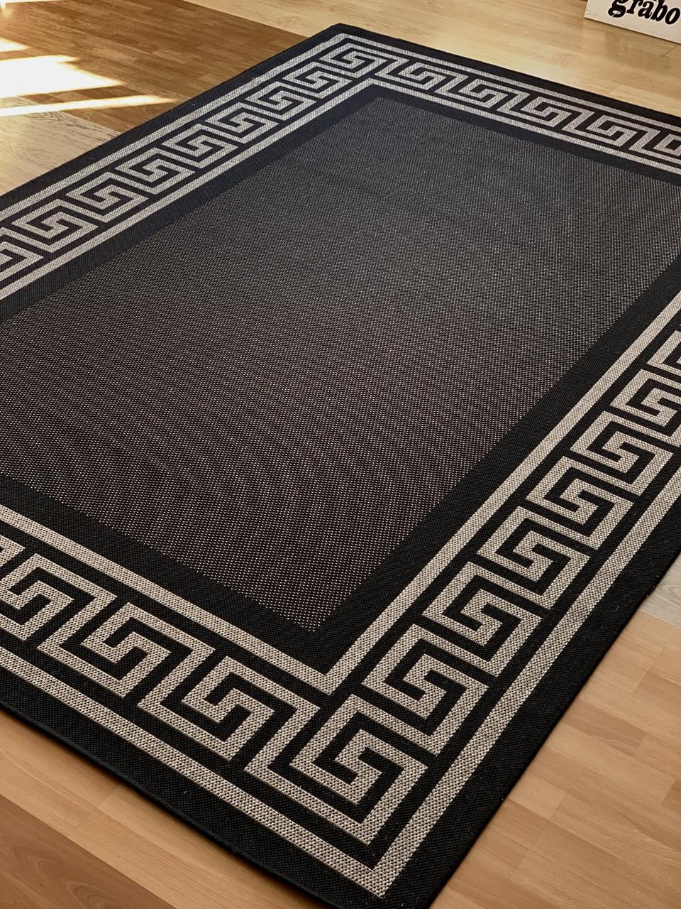 Килим безворсовий абстрактний 120х170 см Сірий (2673932463) - фото 4 Килим безворсовий абстрактний 120х170 см Сірий (2673932463) - фото 4