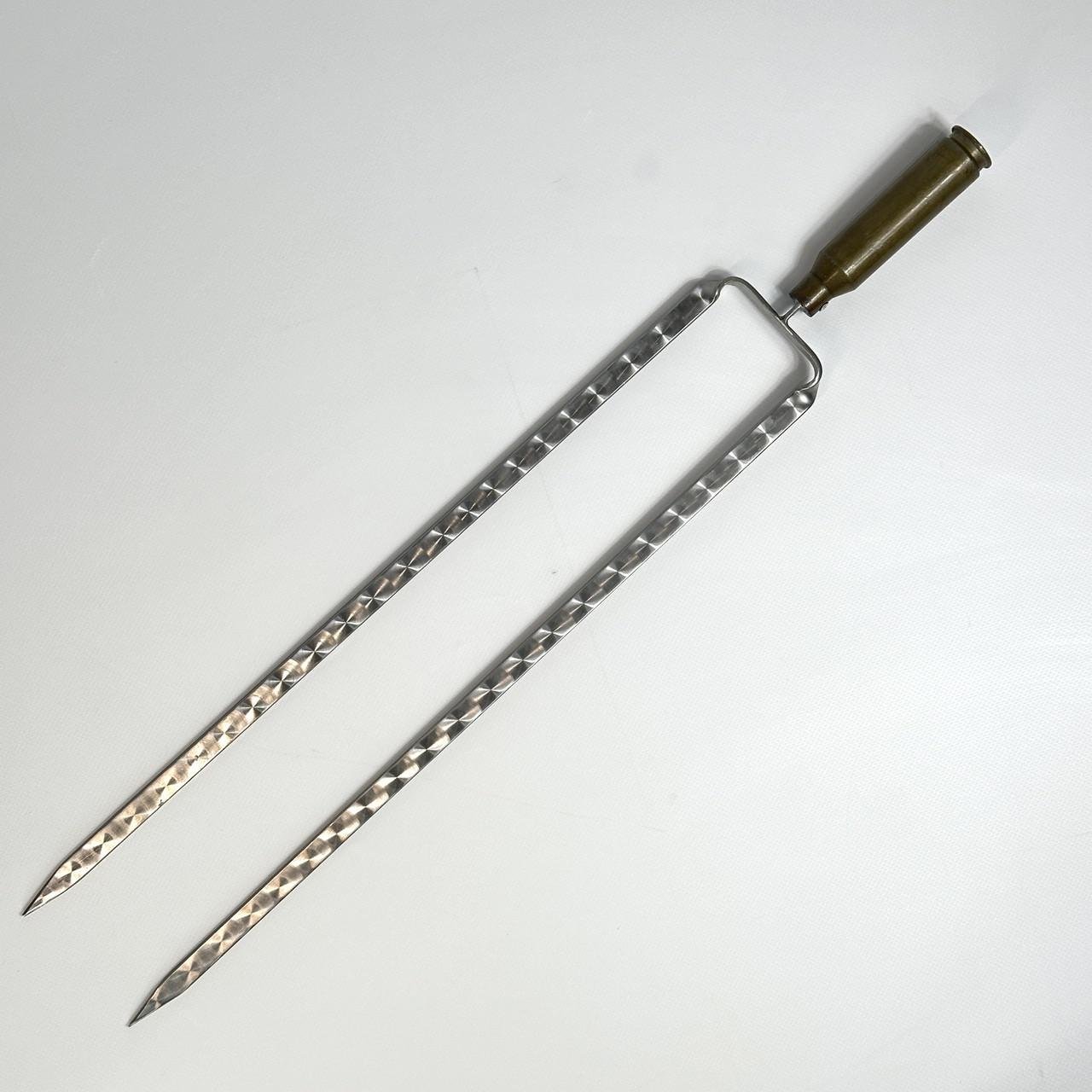 Шампур подвійний Gorillas BBQ із гільзою L 45 см (SKK31)