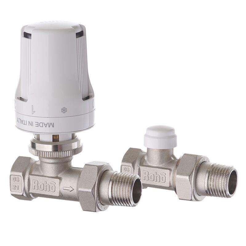 Комплект для подключения радиатора Roho R5160-050K-1/2" прямой (RO0118)