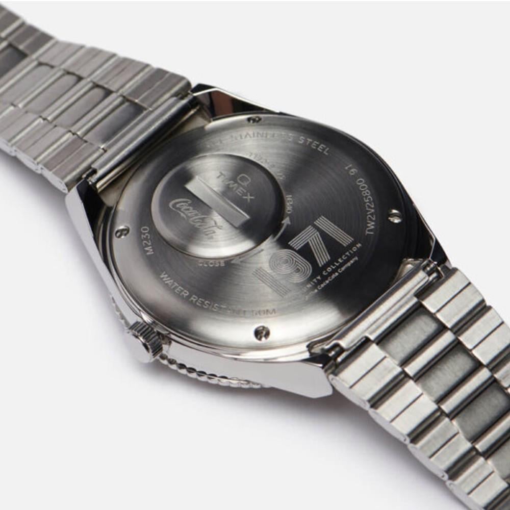 Наручные часы мужские Timex Q Diver Coca-cola кварцевые Silver (Tx2v25800) - фото 3