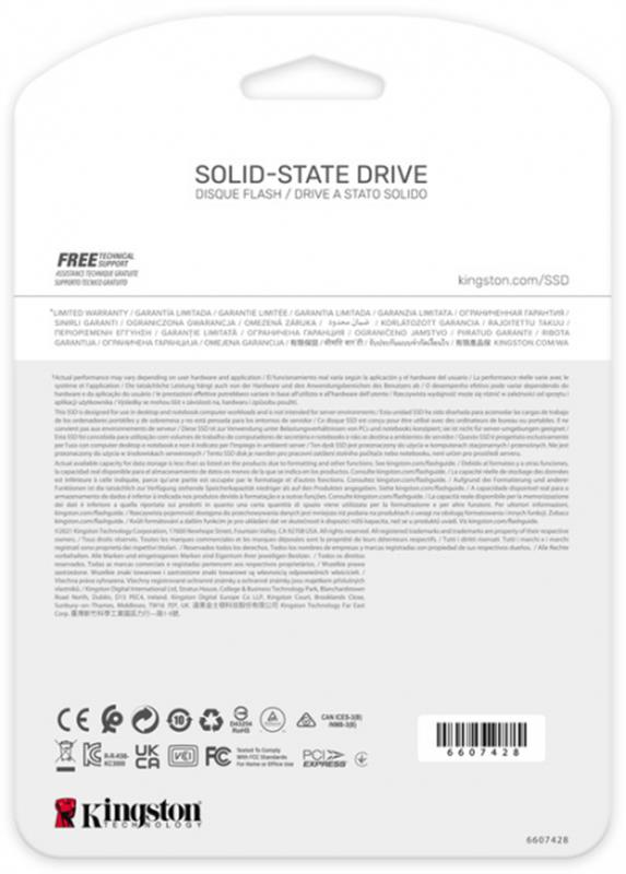 Накопитель SSD Kingston KC3000 M.2 2280 PCIe 4.0 x4 NVMe 3D TLC 512 ГБ (SKC3000S/512G) - фото 4 Накопитель SSD Kingston KC3000 M.2 2280 PCIe 4.0 x4 NVMe 3D TLC 512 ГБ (SKC3000S/512G) - фото 4
