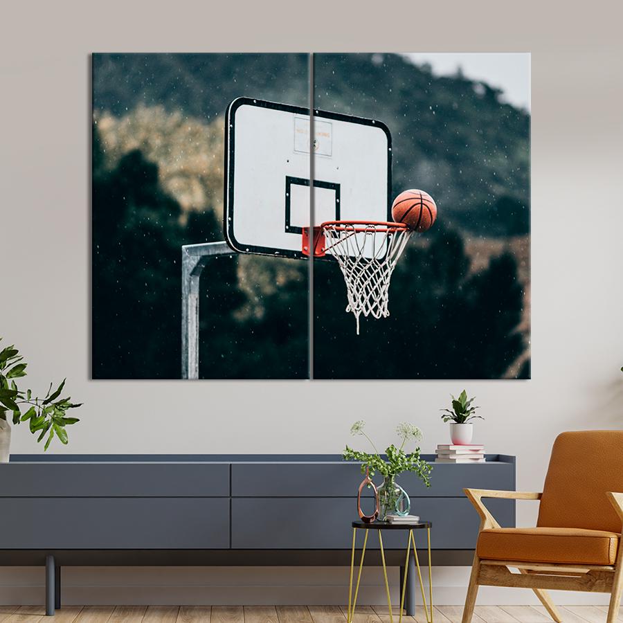 Картина спорт Игра в баскетбол 71x51 см (A1251-2)