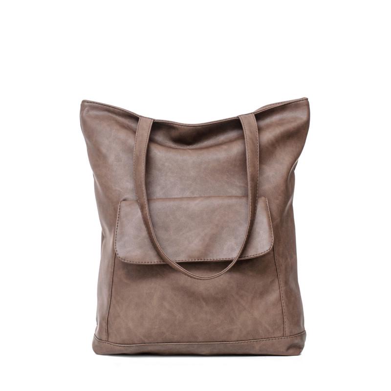 Женская сумка Sambag Shopper Tote 41x30x10 см Коричневый