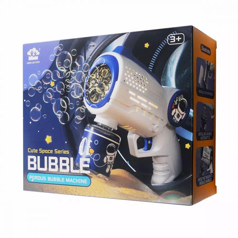 Пістолет для мильних бульбашок Bubble Gun R1 на батарейках Blue (00000001790) - фото 7