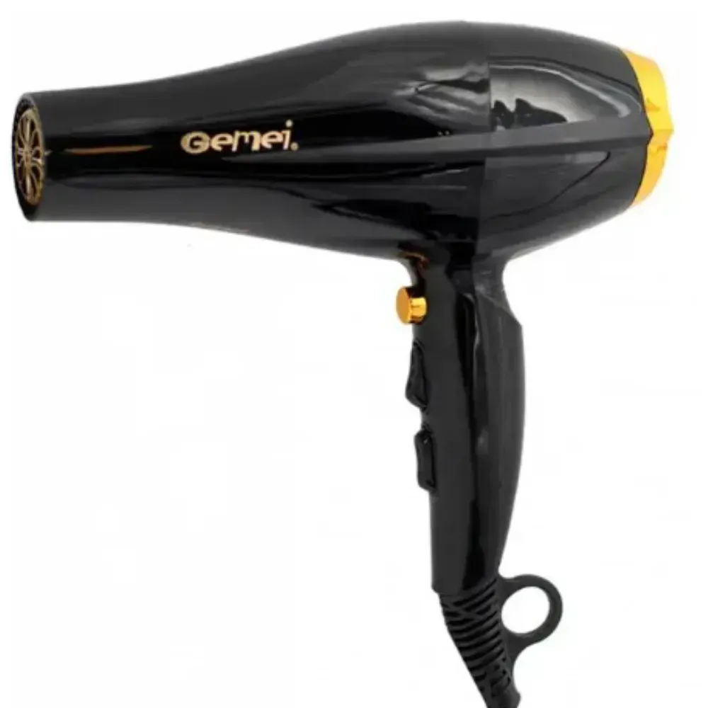 Маленький фен для укладки волос 2800Вт, с 2 насадками, Gemei GM-1780 (L) - фото 5