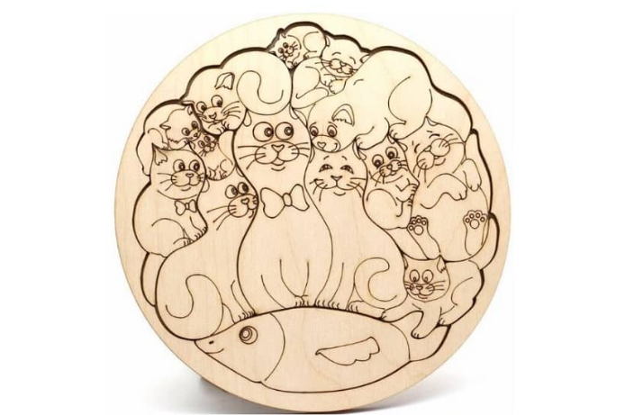 Деревянные пазлы Woodcraft с животными (174)