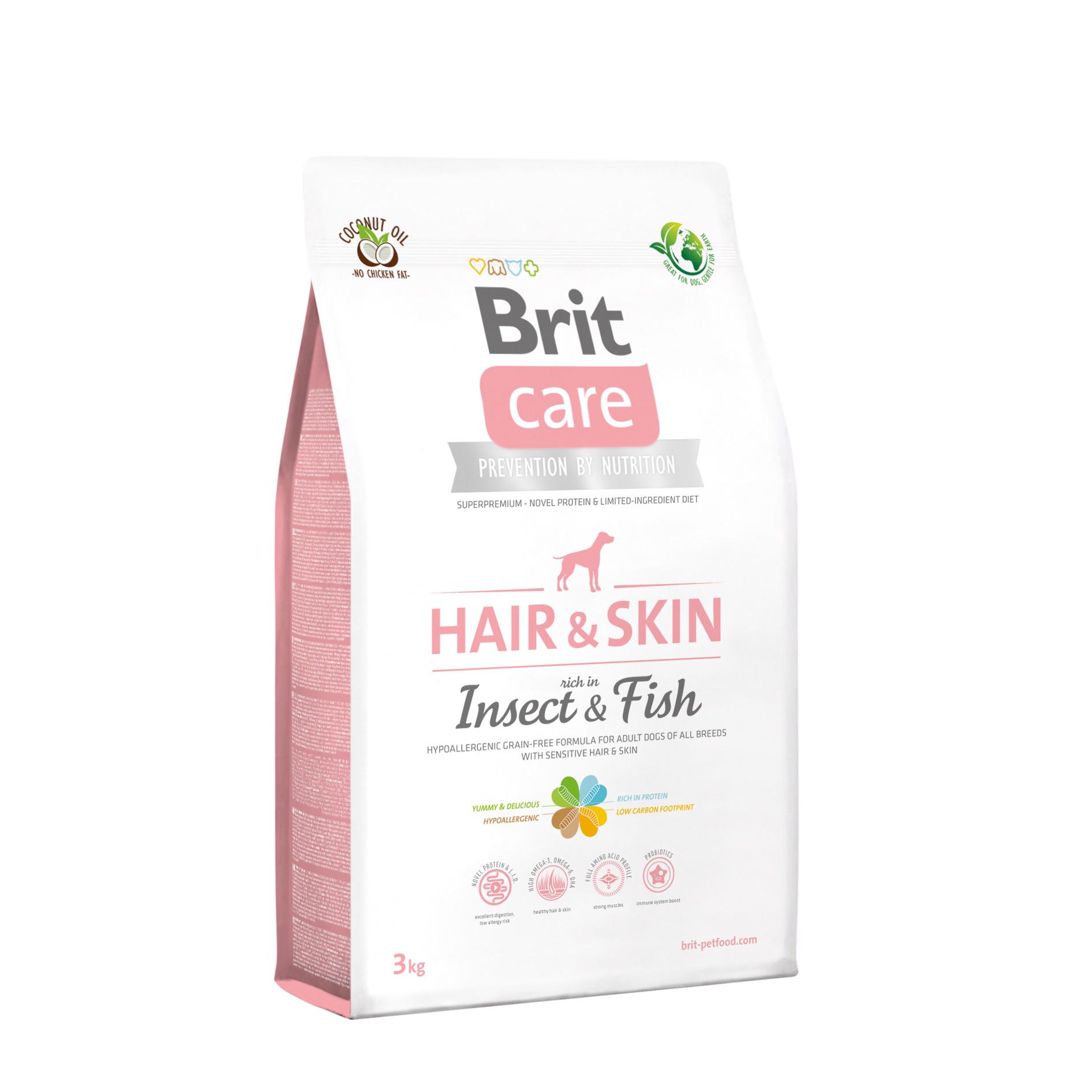Корм сухой для собак Brit Care Dog Insect Fish с насекомыми и рыбой 3 кг (8595602550135)