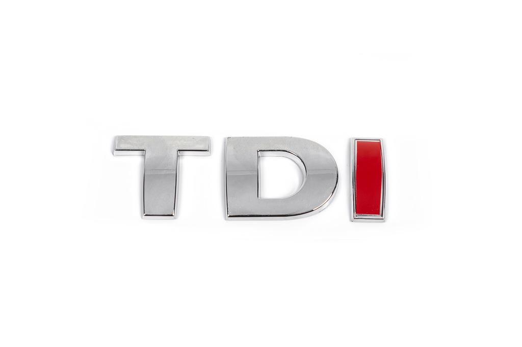 Надпись Tdi Красная І Davs Auto для Volkswagen Crafter 2006-2016 гг. abs-пластик Красный
