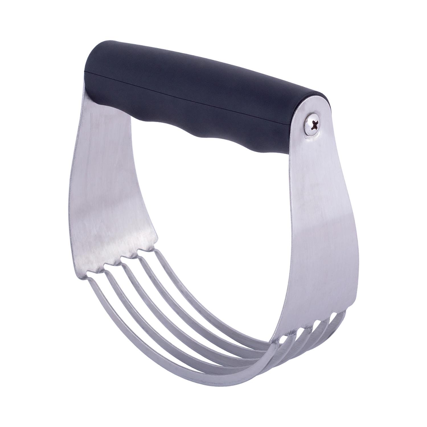 Резак для теста из нержавеющей стали с силиконовой ручкой для печенья и песочной крошки (87012)