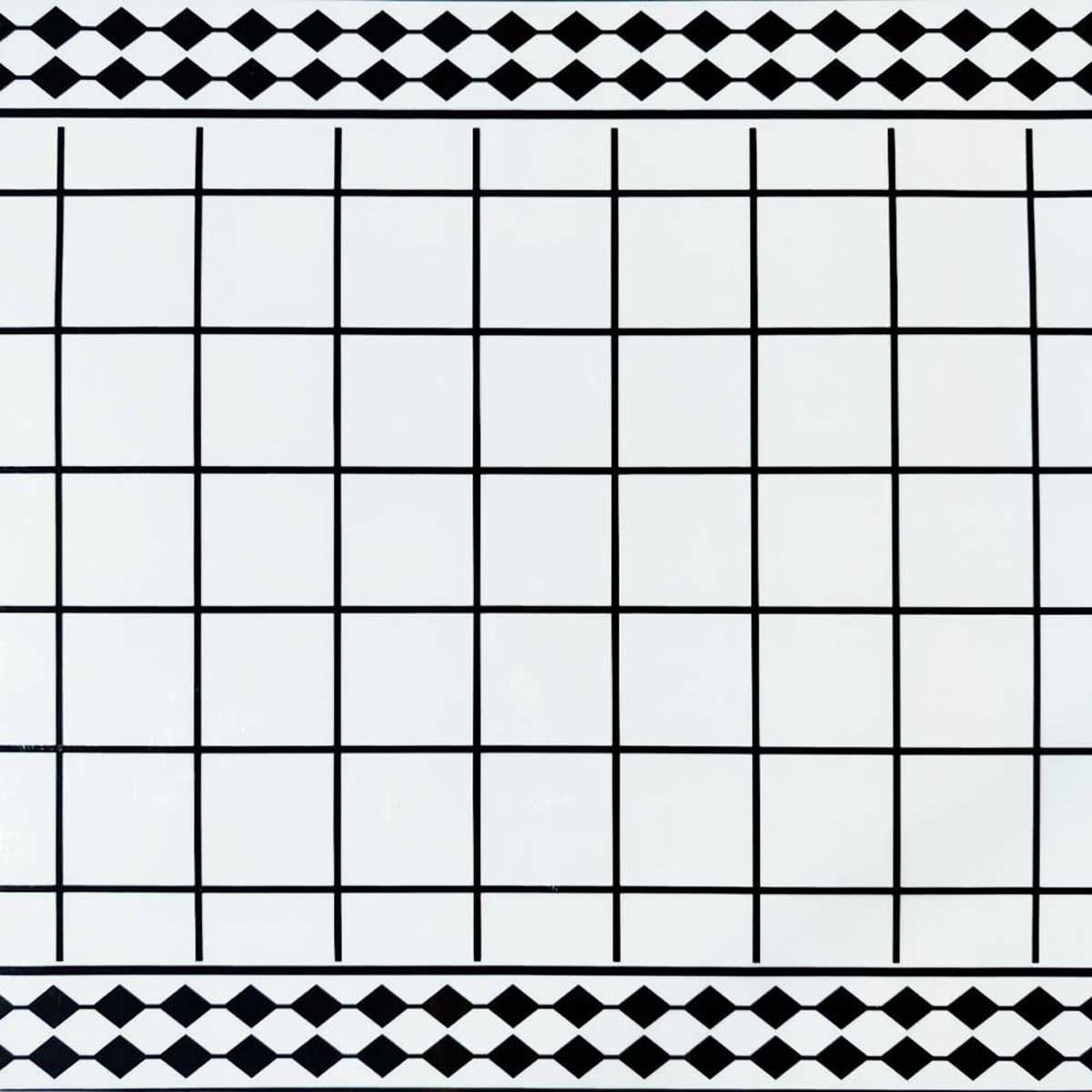 Виниловая плитка Sticker Wall 600х600х1,5 мм с узорами 1 шт. Белый (СВП-209)