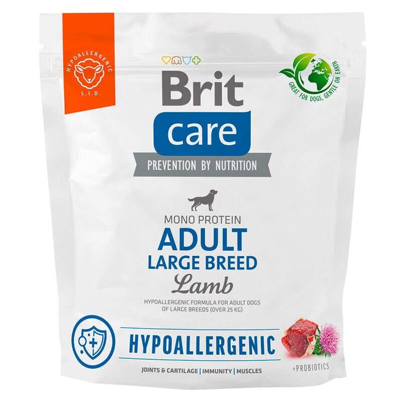 Корм сухий для собак Brit Care Dog Hypoallergenic Large Breed з ягням 1 кг (172220) Корм сухий для собак Brit Care Dog Hypoallergenic Large Breed з ягням 1 кг (172220)