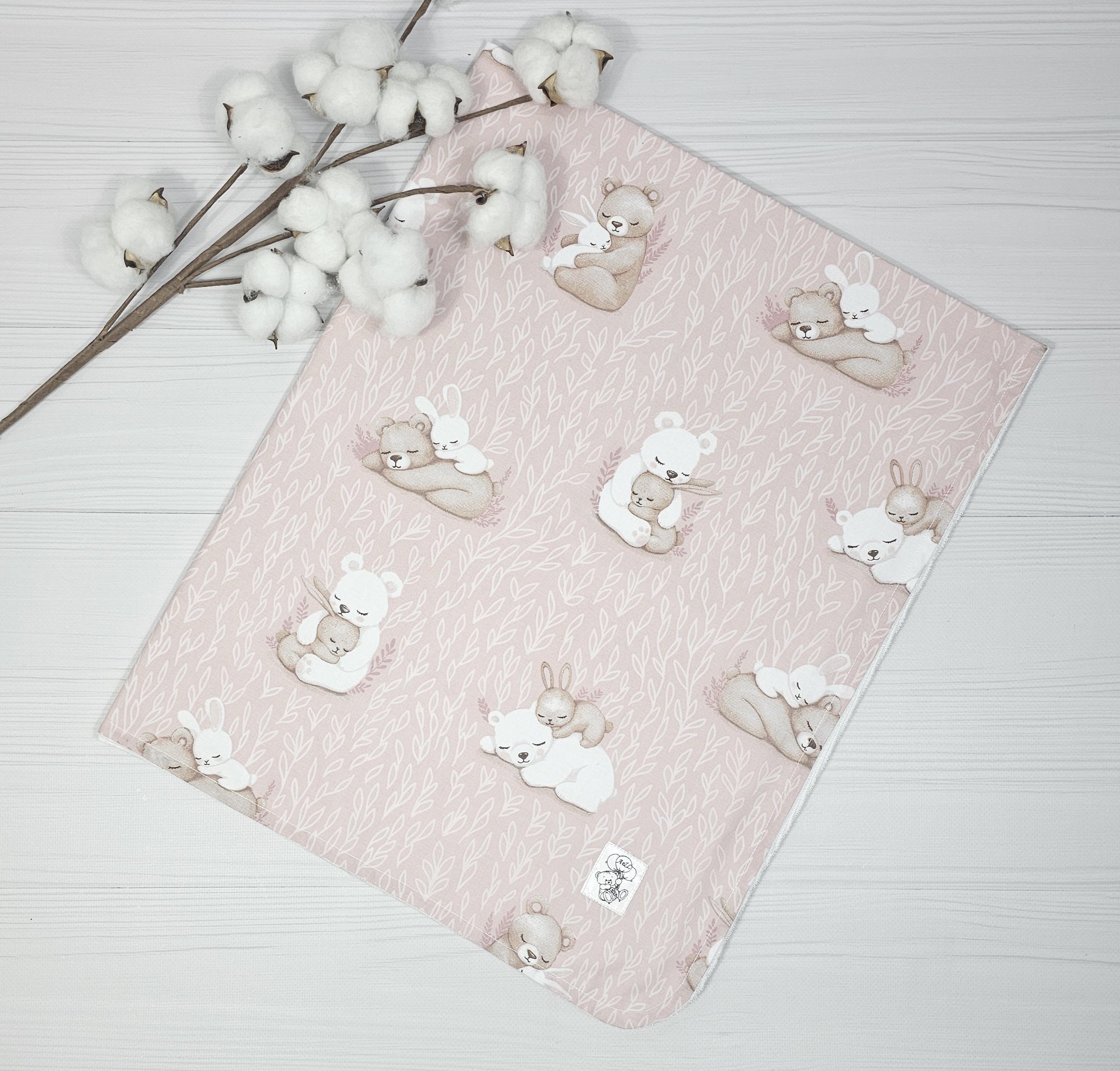 Пеленка детская непромокаемая a.l.babybox Сладкие объятия 50х80 см Розовый (34032429)