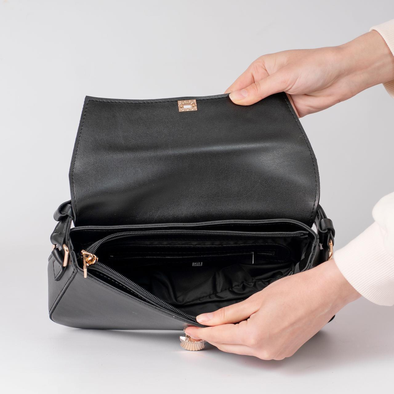 Сумка женская багет XENIA № 28-24 Черный - фото 4 Сумка женская багет XENIA № 28-24 Черный - фото 4