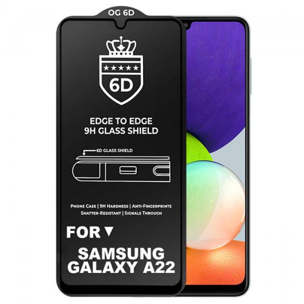 Защитное стекло 6D для Samsung A22 противоударное Защитное стекло 6D для Samsung A22 противоударное