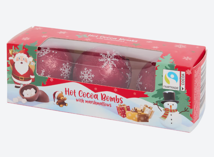 Бомбочки шоколадные с маршмеллоу Chocolate Bombs для Какао и горячего шоколада 3 шт. 72 г (2403393085)