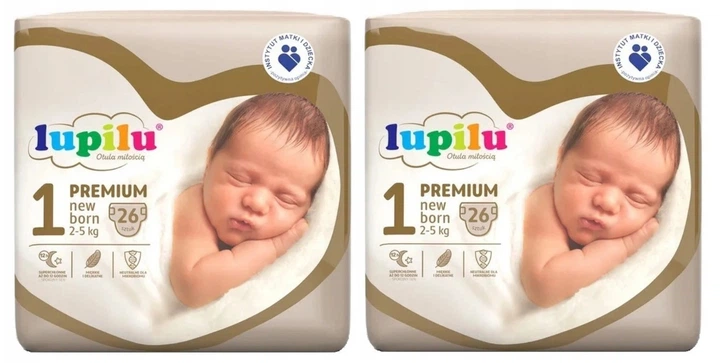 Підгузки дитячі Lupilu Premium New born 1 2-5 кг 52 шт. (42990902)