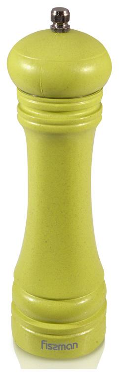 Млин для спецій Fissman Spice 20х6 см бамбуковий Салатовий (FN-8203)