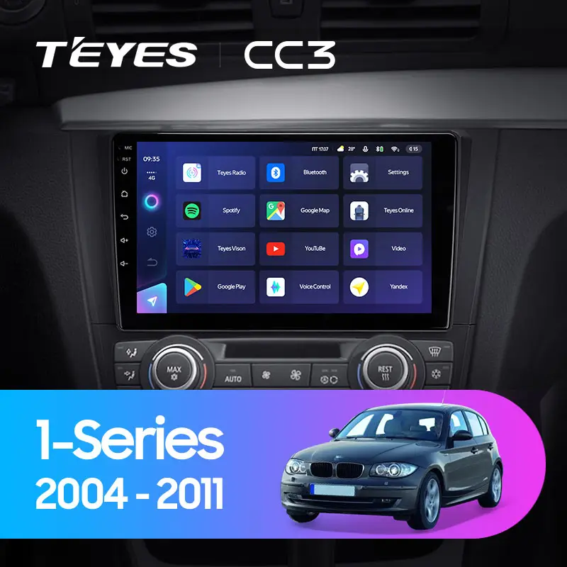 Автомагнітола штатна Teyes CC3 360° для BMW 1-Series E88/E82/E81/E87 2004-2011 Android CC3 6+128G Wi-Fi+4G (1657693872) - фото 3