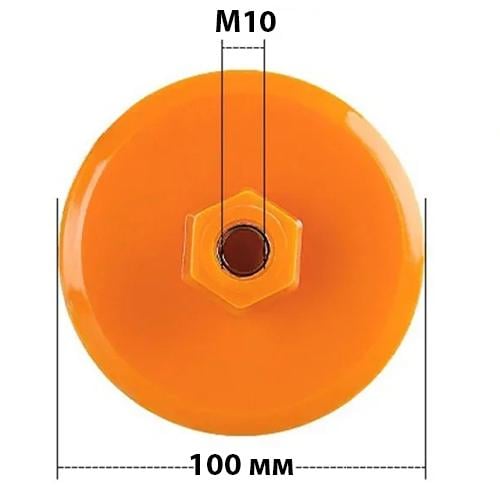 Диск алмазний полірувальний по каменю для болгарки 100x3,5 мм 150 grit M10 (957051) - фото 5