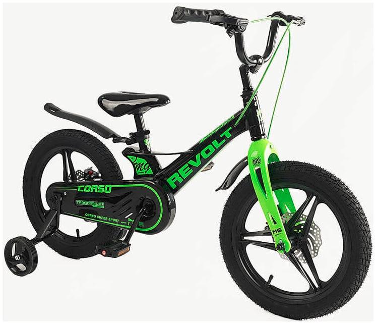 Велосипед Corso 20" Revolt 2024 Черно-зеленый (MG-20116) - фото 1
