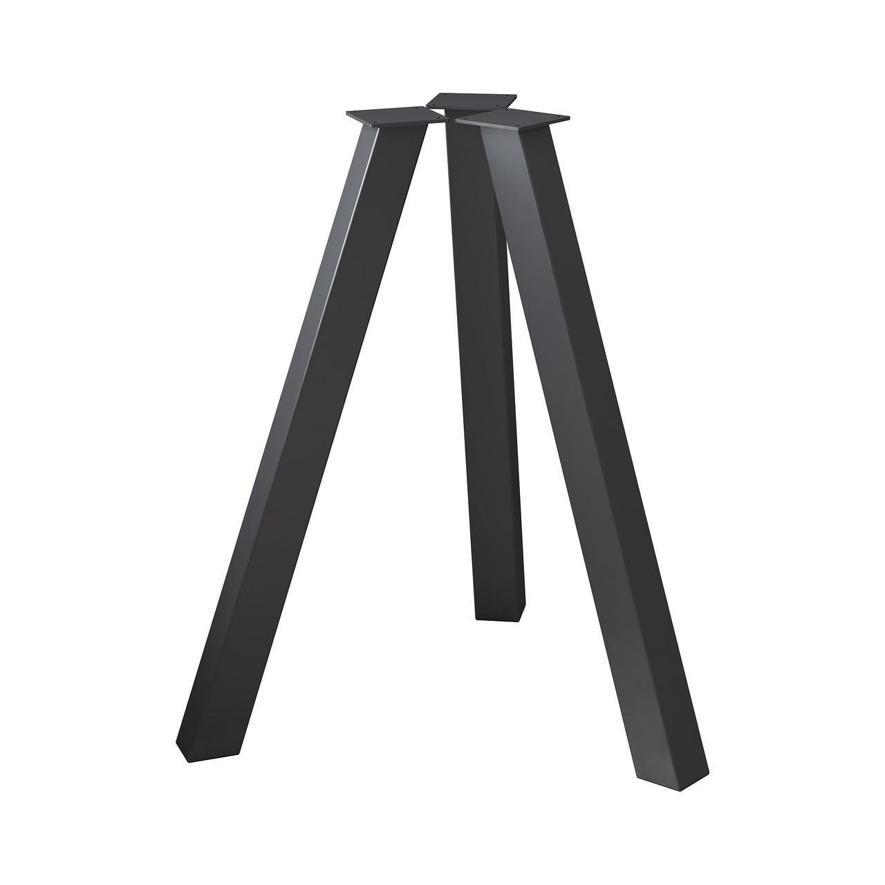 Комплект ножек для стола из металла Minimal 730 мм 3 шт. Черный (1017) Комплект ножек для стола из металла Minimal 730 мм 3 шт. Черный (1017)