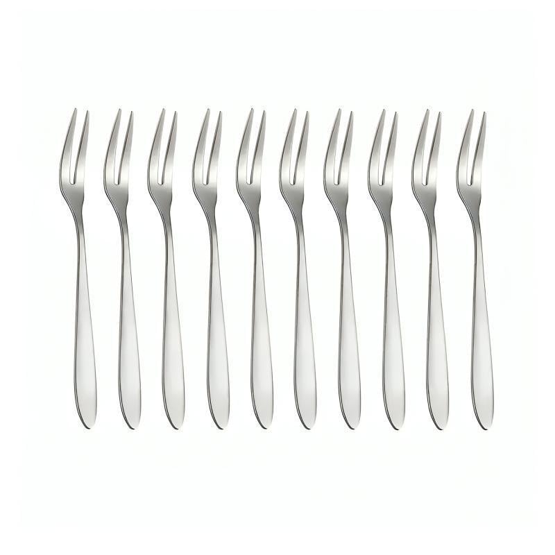 Набор десертных вилок два зубца из нержавеющей стали 10 шт.
