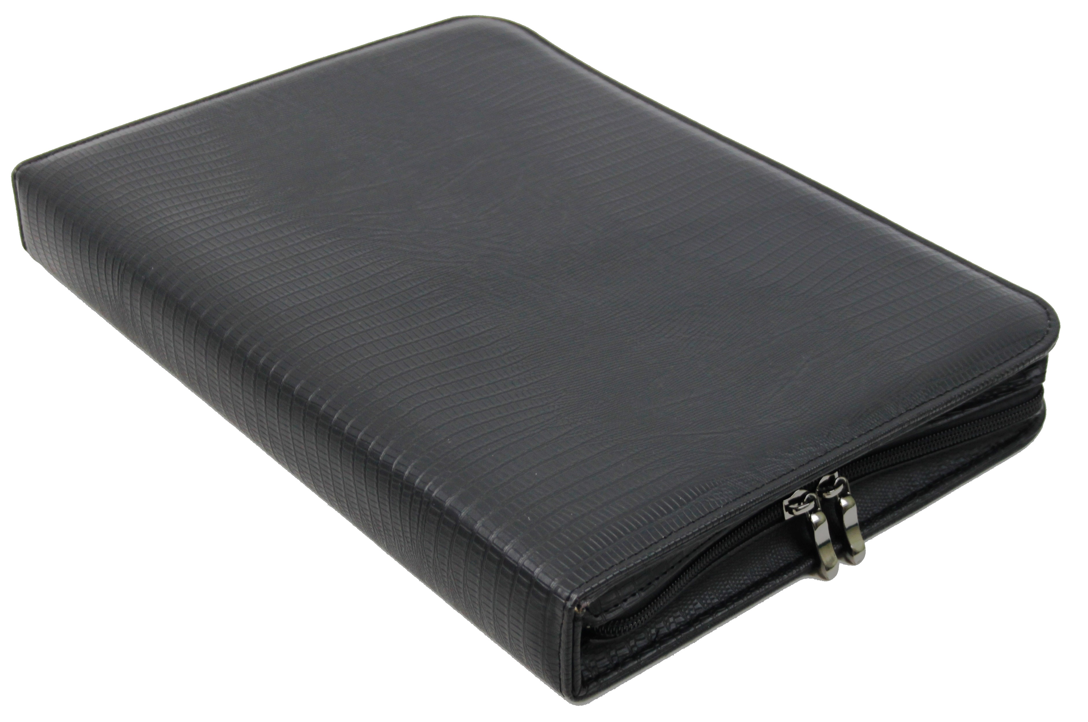 Папка деловая Portfolio из экокожи Черный (Port03N snake black)
