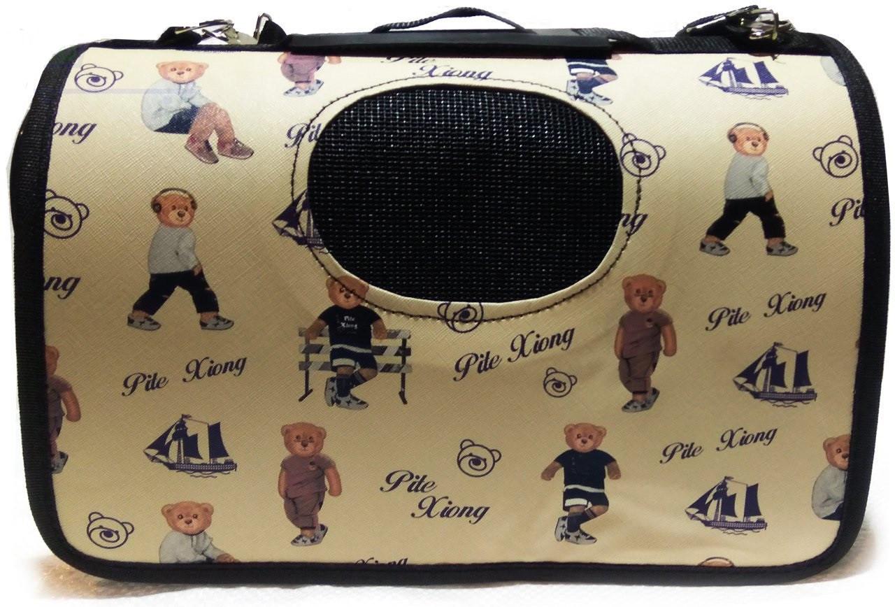 Сумка-переноска для животных котов и собак Мишка L (00000006515)