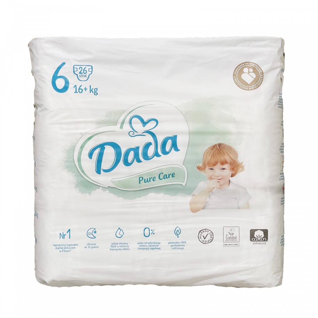 Підгузки дитячі Dada Pure Care 6 16+ кг 26 шт. (2023065520)