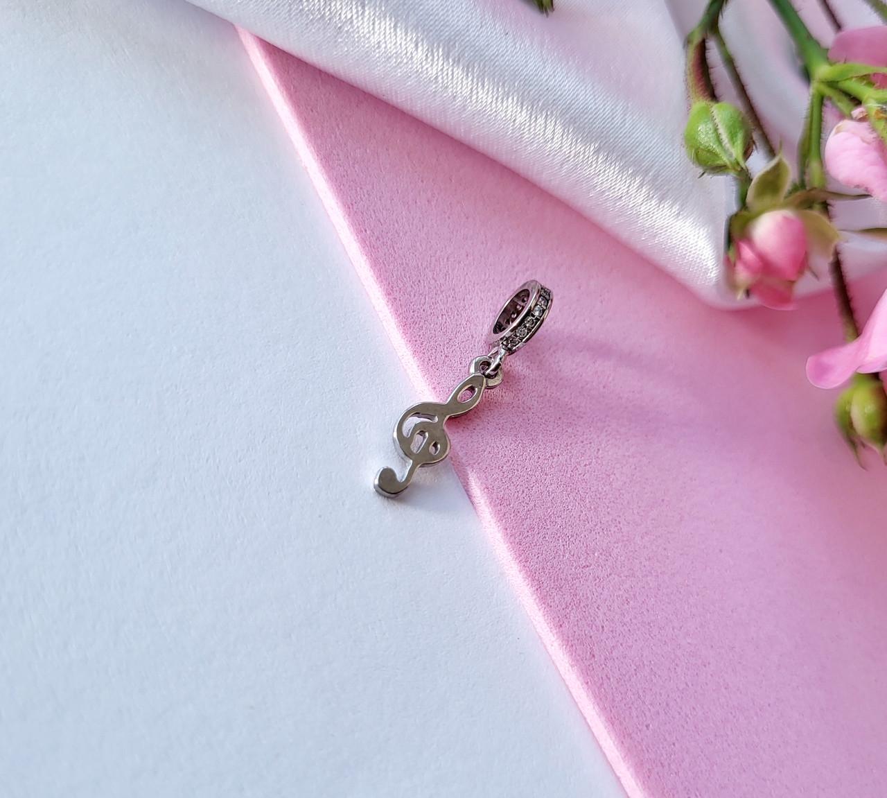 Шарм підвіска Скрипічний ключ срібло 925 проби 0,76 г (506)